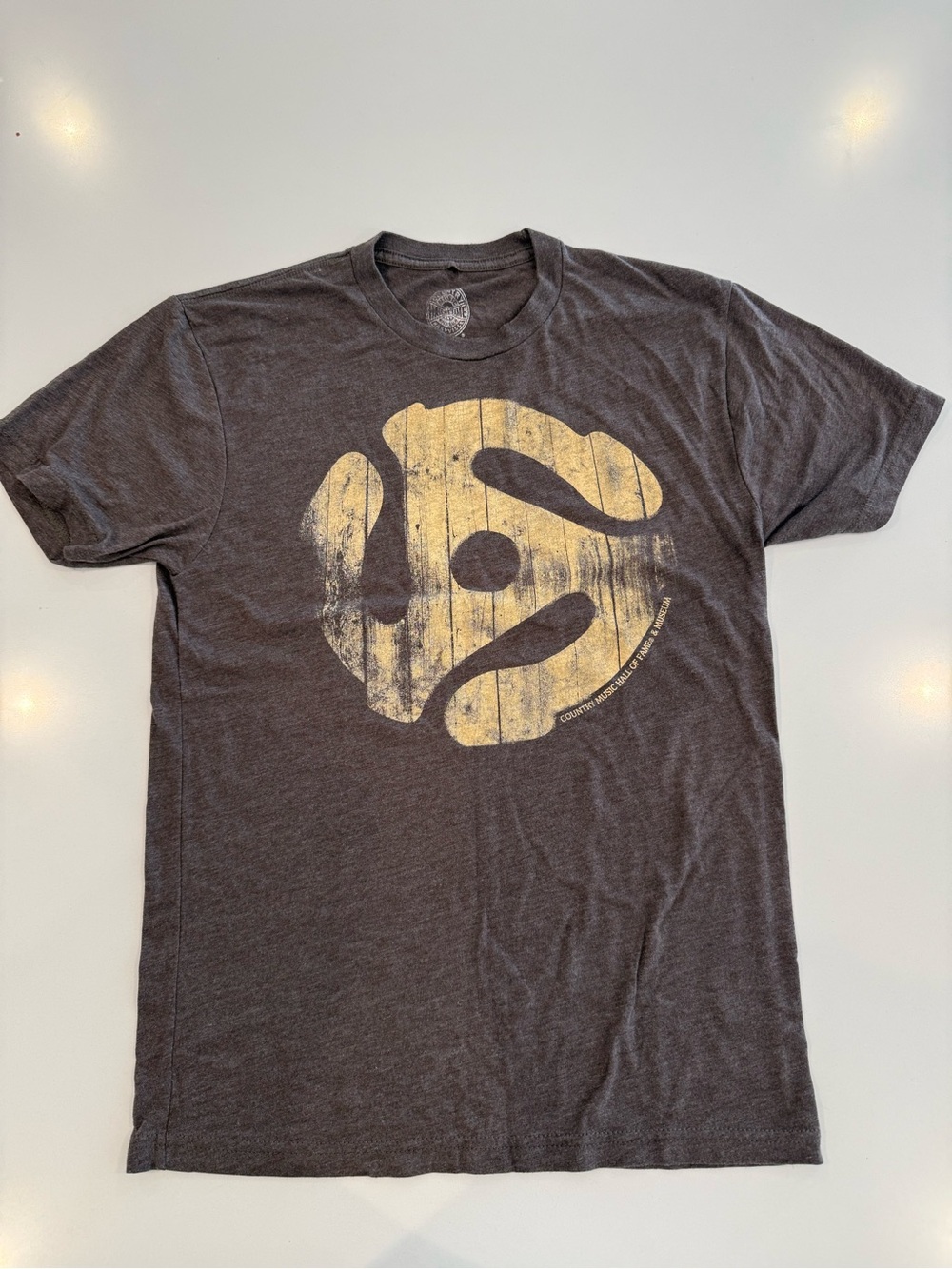Country Music Hall Of Fame T Shirt Men’s S Charcoal/Brown Heather Cotton Blend